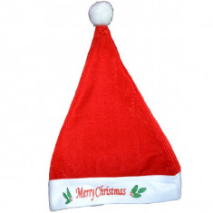 Caciula Merry Christmas pentru Craciun, material textil, marime universala foto