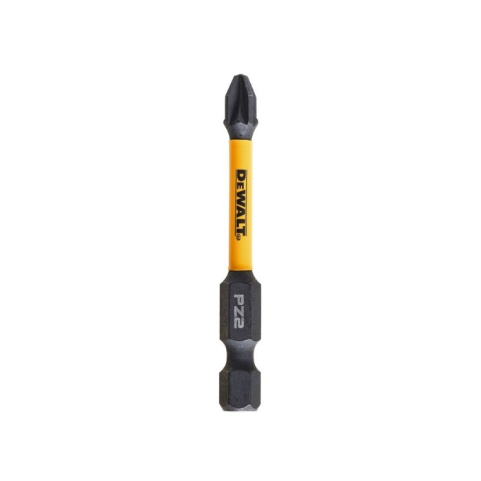 Set 5 biti pentru insurubare de impact, DeWalt Flextorq DT7391T-QZ, profil Pozidriv, PZ2, 57 mm