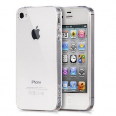 Husa APPLE iPhone 4\4S - Jelly Clear (Transparent) Anti-Ingalbenire foto