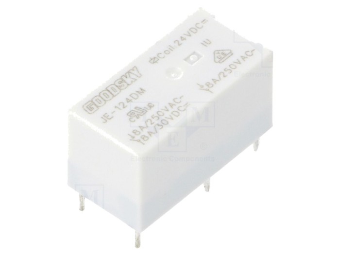 Releu electromagnetic SPST-NO 24VDC 8A