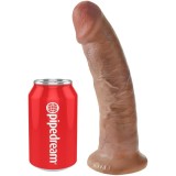 King Cock-Penis Realist 21.7 cm Caramel-PVC, Waterproof, Ventuza