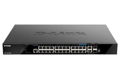 Switch D-Link DGS-1520-28MP, 28 porturi Gigabit,24 x 10/100/1000Base-T, 2 x foto