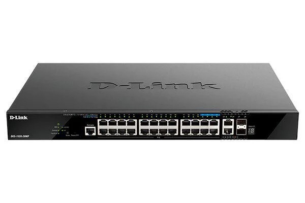 Switch D-Link DGS-1520-28MP, 28 porturi Gigabit,24 x 10/100/1000Base-T, 2 x