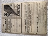 afis original reclama antebelica societati EDILITATEA , CASTEC Regalitate Romania .Anii 1930 .Dimensiuni aproximativ format A4
