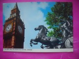 HOPCT 17491 BIG BEN SI STATUIA BOADICEA - LONDRA --ANGLIA -UK --EUROPA -NECIRCULATA