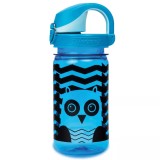 Sticla Apa Copii Nalgene OTF Kids Sustain 350ml, Blue Owl, Tritan Renew, BPA Free, -40&deg;C/100&deg;C