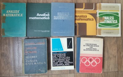 Analiza matematica Lot 8 manuale carti culegeri de probleme foto