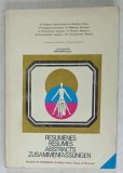 6eme CONGRES INTERNATIONAL DE MEDECINE PHYSIQUE , RESUMES , 1972