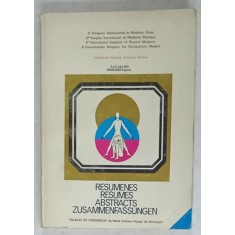6eme CONGRES INTERNATIONAL DE MEDECINE PHYSIQUE , RESUMES , 1972