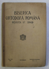 BISERICA ORTODOXA ROMANA - REVISTA SF. SINOD , ANUL LII , NR. 1 - 2 , IANUARIE - FEBRUARIE , 1934 foto