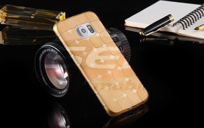 Toc Jelly Case Squares Samsung Galaxy S6 Edge Plus GOLD foto