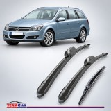 Cumpara ieftin Stergatoare Auto TeamCar Flat Set Complet Opel Astra H Caravan (2004-2013) 550mm+450mm+300mm