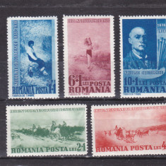 ROMANIA 1938 LP127 CENTENARUL PICTORULUI NICOLAE GRIGORESCU SERIE MNH