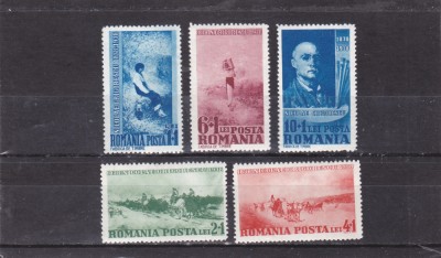 ROMANIA 1938 LP127 CENTENARUL PICTORULUI NICOLAE GRIGORESCU SERIE MNH foto