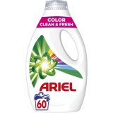 Detergent de rufe lichid Ariel Color Clean &amp;amp; Fresh, 60 spalari, 3L