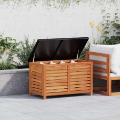 vidaXL Ladă depozitare de grădină, 90x48x55 cm, lemn masiv de eucalipt 367839
