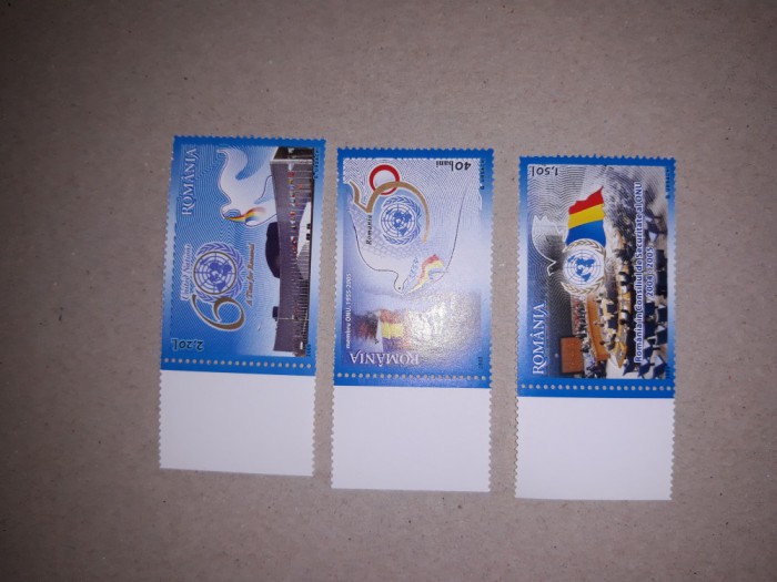 TIMBRE ROMANIA MNH-2005/ LP1697-EVENIMENTE ONU