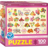 Puzzle 100 piese Candy, EUROGRAPHICS