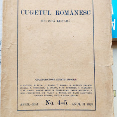 Cugetul Romanesc Numerele 4 -5 aprilie, mai 1923
