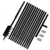 Burghiu manual găuri &icirc;n păm&acirc;nt 120 mm cu tub prelungitor 13 m, vidaXL