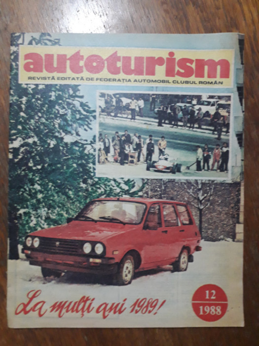 Revista Autoturism nr. 12 / 1988, coperta Dacia / CSP