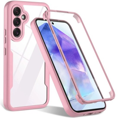Husa pentru Samsung Galaxy A54 + Folie - Techsuit ColorVerse 360 Series - Pink foto