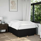 VidaXL Cadru de pat fără saltea, negru, 120x200 cm, textil