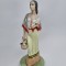 Bibelou (RAR) portelan romanesc vechi, vintage, Alba Iulia - Fata cu flori
