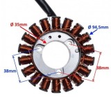 Magnetou Stator Scuter Honda SH 125 - 150CC 18 Bobine