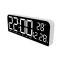 Ceas de masa si de perete, digital, cu lumina led alb, calendar, cronometru, alarma, termometru, functie snooze, 2 moduri de iluminare, dimensiuni 24x