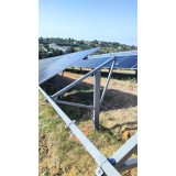 Sistem complet montare panouri fotovoltaice pe sol batut, structura pentru 20 panouri de 550-575W, sistem 11kW