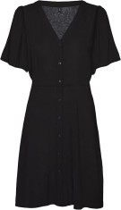 Rochie de vara scurta VERO MODA Vmalba Ss pentru Dama, Marimea L, negru - OUTLET