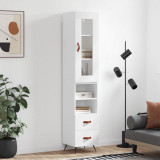 vidaXL Dulap &icirc;nalt, alb, 34,5x34x180 cm, lemn prelucrat