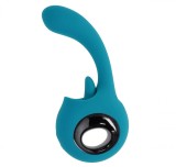 Vibrator How Many Licks, 9 Modes Licking&amp;Vibrating, Silicon, USB, Albastru, 17.8 cm
