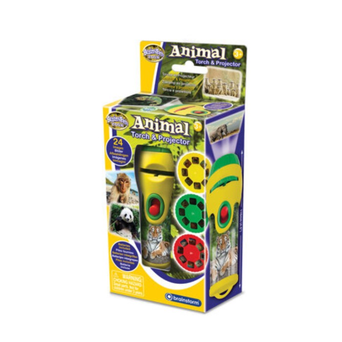 Proiector tip lanterna - Animalute salbatice PlayLearn Toys