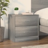 Gossi noptiera, gri sonoma, 40x30x40 cm, lemn prelucrat