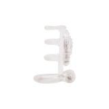 Inele vibratoare - Chisa Cusca pentru Penis Vibratii Duble Transparenta Orgasme Mai intense si Mai Satisfacatoare