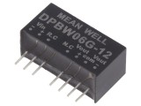 Convertor DC/DC 6W 18-75V la 12V/-12V SIP8