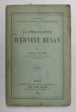 LA PHILOSOPHIE D &#039;ERNEST RENAN par RAOUL ALLIER , 1895