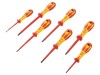 Set Surubelnite Izolate 1kVAC C.K, 7 Bucati, Pozidriv, VDE 0682-201, Model T49193D