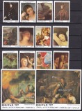 Bhutan 1989 pictura Tizian MI 1088-1099 + 12 bl. 165-176 MNH 3 poze
