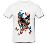 Cumpara ieftin Tricou &quot; Skull and butterfly &quot;