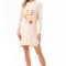 C646-15 Rochie casual cu model in fatasi maneci lungi
