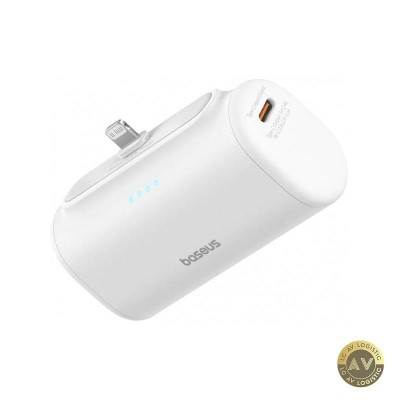 Baterie Externa Baseus Compact 5000mAh 20W PD 1 x Lightning - 1 x USB-C Alba P10068307213-00 foto