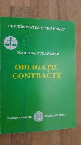 Obligatii. Contracte- Mariana Rudareanu