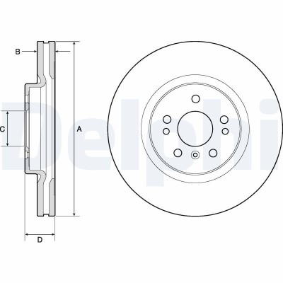 DELPHI BG9968 Disc frana foto