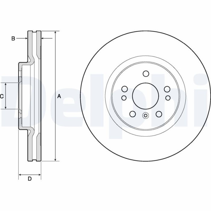 DELPHI BG9968 Disc frana