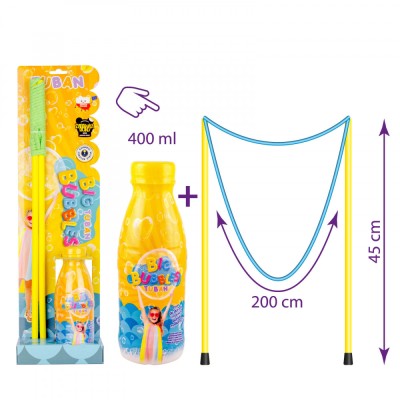 Set Baloane de Sapun - Bagheta + solutie 400 ml foto