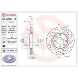 Set disc frana Citroen Berlingo (M) 07.96-12.11, Berlingo Box (B9) 04.08-, C2 (Jm) 07.03-09.17, C2 Enterprise (Jg) 11.03-12.09, C3 3 (Sx) 07.16- C3 A, BREMBO