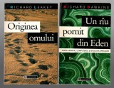 Pachet 2 carti R. Dawkins-Un riu pornit din Eden / R. Leakey - Originea omului